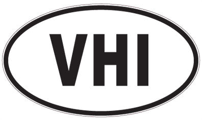 VHI - 3 Letter Initials Oval Magnet