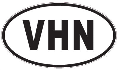VHN - 3 Letter Initials Oval Magnet
