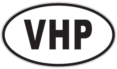 VHP - 3 Letter Initials Oval Magnet