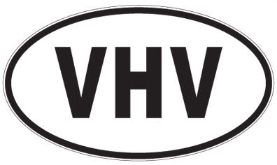 VHV - 3 Letter Initials Oval Magnet