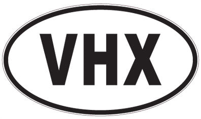 VHX - 3 Letter Initials Oval Magnet