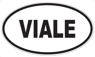 VIALE - Oval Sticker