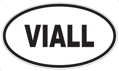 VIALL - Oval Sticker