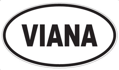 VIANA - Oval Sticker