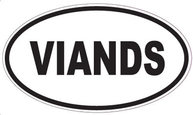 VIANDS - Oval Sticker