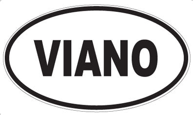 VIANO - Oval Sticker