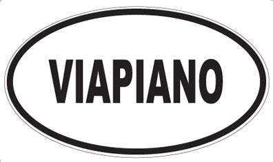 VIAPIANO - Oval Sticker