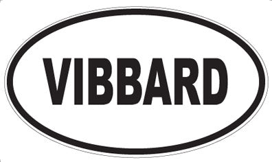VIBBARD - Oval Sticker