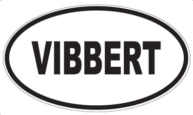 VIBBERT - Oval Sticker