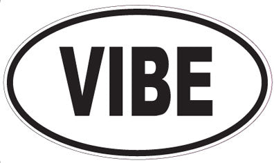 VIBE - Oval Sticker