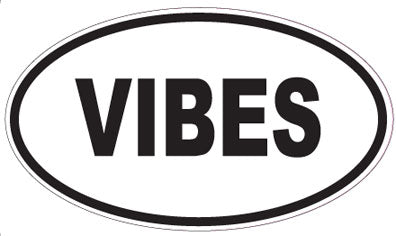 VIBES - Oval Sticker
