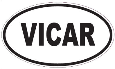 VICAR - Oval Sticker