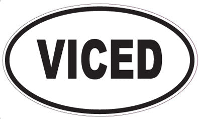 VICED - Oval Sticker