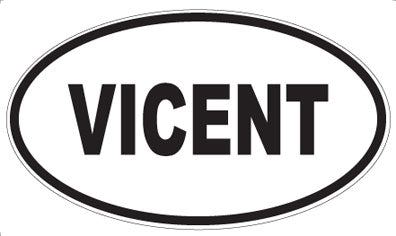 VICENT - Oval Sticker