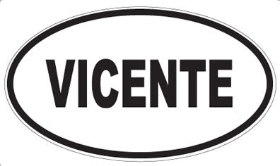 VICENTE - Oval Sticker