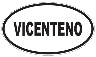 VICENTENO - Oval Sticker