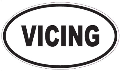 VICING - Oval Sticker