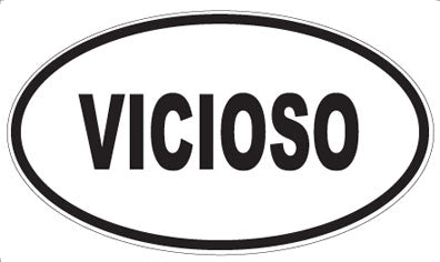 VICIOSO - Oval Sticker