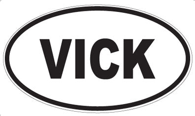 VICK - Oval Sticker