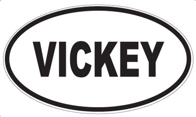VICKEY - Oval Sticker