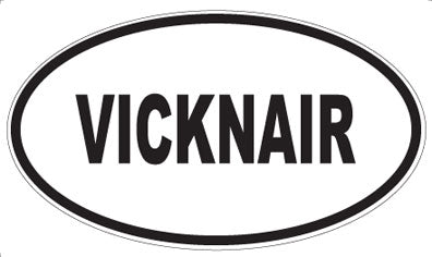 VICKNAIR - Oval Sticker
