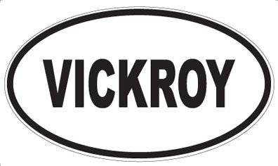 VICKROY - Oval Sticker