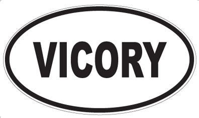VICORY - Oval Sticker