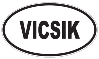 VICSIK - Oval Sticker