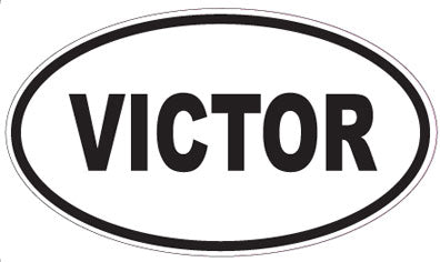 VICTOR - Oval Sticker