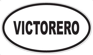 VICTORERO - Oval Sticker