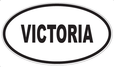 VICTORIA - Oval Sticker