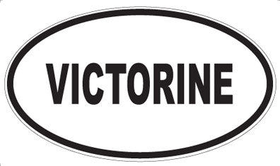 VICTORINE - Oval Sticker