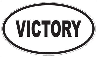 VICTORY - Oval Sticker