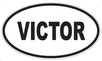 VICTOR - Oval Magnet