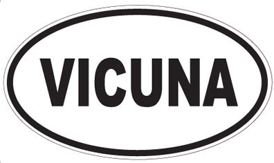 VICUNA - Oval Sticker