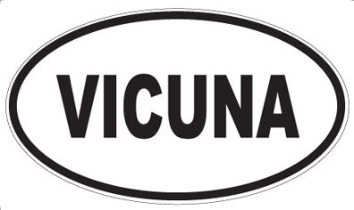 VICUNA - Oval Magnet