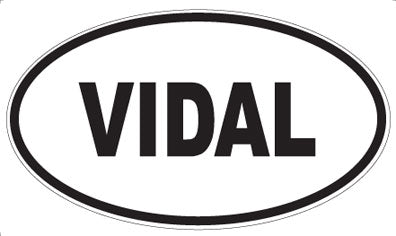 VIDAL - Oval Sticker