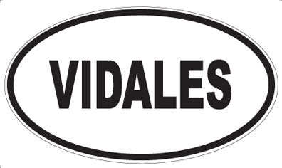 VIDALES - Oval Sticker