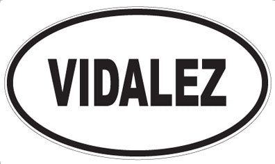 VIDALEZ - Oval Sticker
