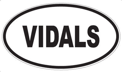 VIDALS - Oval Sticker