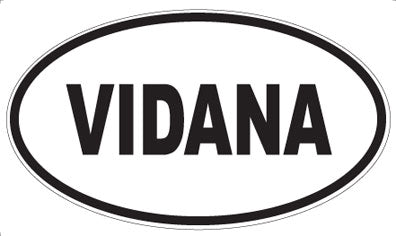 VIDANA - Oval Sticker