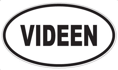 VIDEEN - Oval Sticker