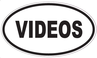 VIDEOS - Oval Sticker