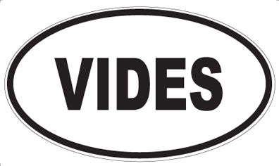 VIDES - Oval Sticker