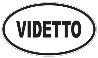 VIDETTO - Oval Sticker