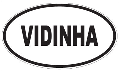 VIDINHA - Oval Sticker