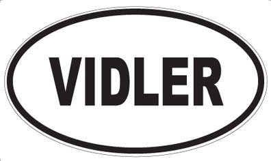 VIDLER - Oval Sticker