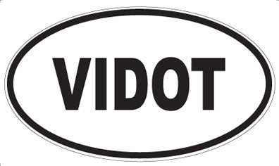 VIDOT - Oval Sticker