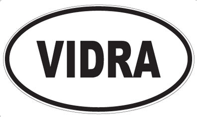 VIDRA - Oval Sticker