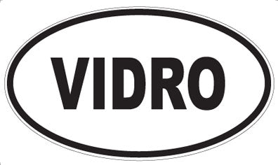 VIDRO - Oval Sticker
